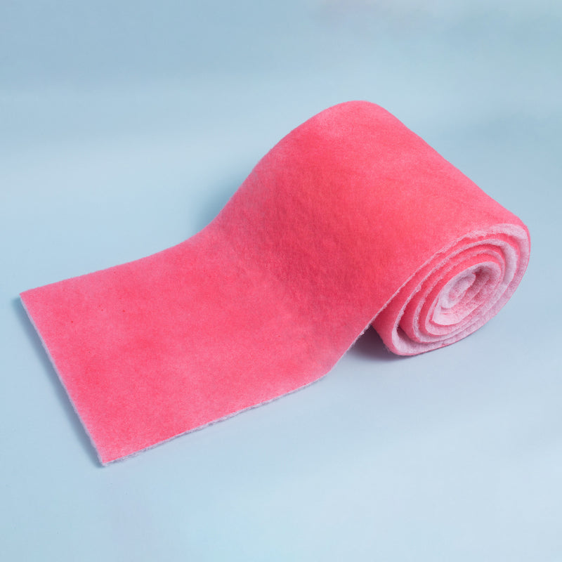 Pinky Filters Bonded Aquarium Filter Pad 12 Inches by 72 Inches by .75 Inch Pink and White Aquarium Filter Media Roll Bulk Can Be Cut to Fit Most Filters Made in USA